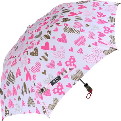 के 23 inches 2 fold Design Printed (Pink) छाता