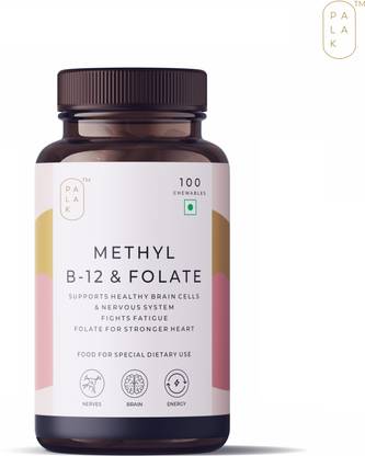 Palak Notes Vitamin B12 & Folate | 100 Chewable |