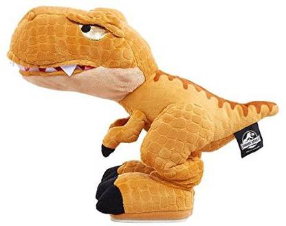 Jurassic World Toys Tyrannosaurus Rex Character, T-Rex Plush Dinosaur Toy with Chomp Action & R