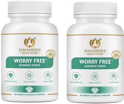 MAHARISHI ayurveda Worry Free Ayurvedic Medicine Helps mind and body to calm Non Addictive