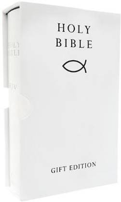 HOLY BIBLE: King James Version (KJV) White Pocket Gift Edition