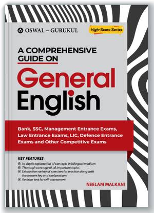 A Comprehensive Guide on General English for Competitive Exams : Bank, SSC, Management Entrance Exams, Law Entrance Exams, LIC, Defence Entrance Exams, Railways