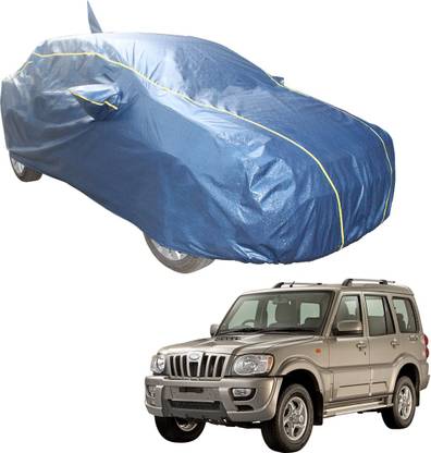 SS Zeeber Car Cover For Mahindra Scorpio S6 Plus 8 Seater (With Mirror Pockets)
