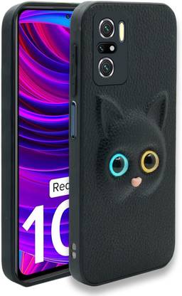 Casesily Back Cover for Mi 11x 3D Effect Leather Color Eye Kitty Cat Back Cover