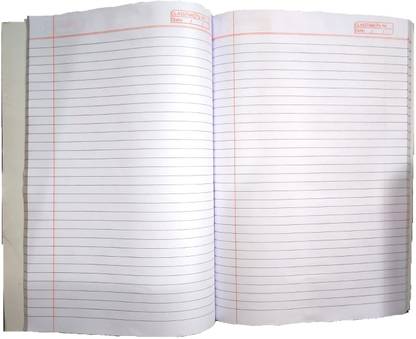 Craftwings A4 Register (Pack Of 5), Single Line Ruled (210x297 mm) long notebook A4 Notebook Ruled 240 Pages