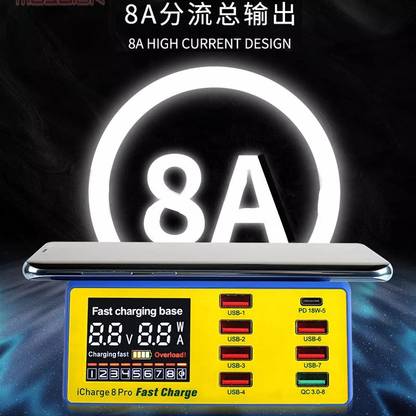 AKT MECHANIC ICHARGE 8PRO QUICK WIRELESS CHARGER 8 A Single Pin Socket