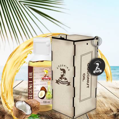 grooming master Coconut Premium Oil - 100 ML (buy one Get One Key Ring Free) Hair Oil