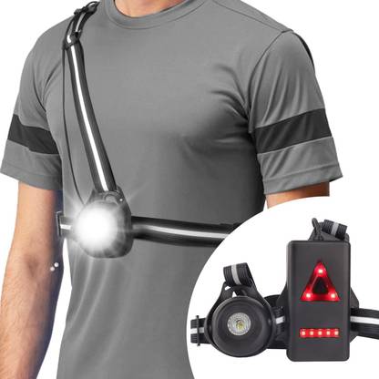 Linist Night Running Lights USB Rechargeable 90° Adjustable Beam Angle 500 Lumens LED Headlamp