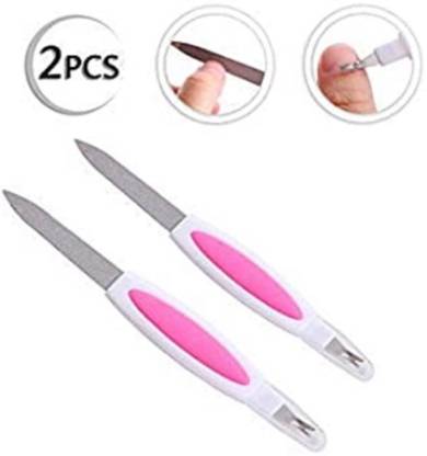 Beaulip 2 in 1 Manicure Pedicure Nail File Tool Cuticle Trimmer Cutter Remover for Women