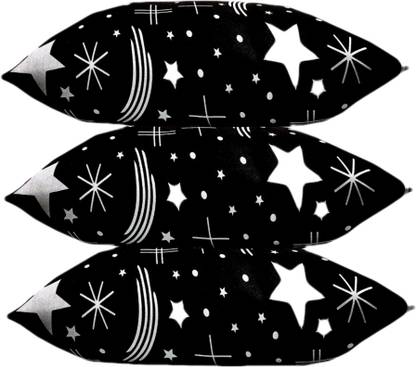 ERANC Polyester Fibre Abstract Sleeping Pillow Pack of 3