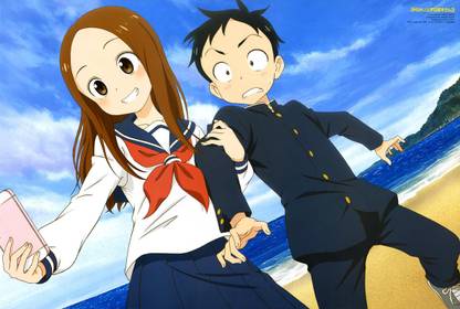 Teasing Master Takagi-San Karakai Jouzu No Takagi San Anime Series Matte Finish Poster Paper Print