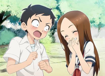 Teasing Master Takagi-San Karakai Jouzu No Takagi San Anime Series Matte Finish Poster Paper Print