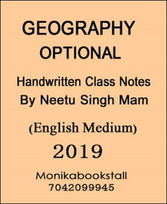 Geography Optional By Neetu Singh Mam Handwritten Class Notes 2019 English Medium