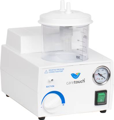 caretouch Portable Phlegm Suction Unit with Adjustable Nob and 1000 ml Jar Portable Suction Respiratory Exerciser