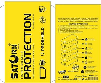 Saturnretail Impossible Screen Guard for Oppo A7
