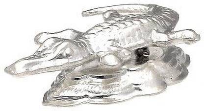 SNJ Silver Crocodile (Magarmach) Beautiful Idol for Home decorShowpiece Decorative Showpiece  -  1.4 cm