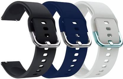 AOnes Pack of 3 Silicone 22mm Watch Strap for Timewear Full Touch Screen Smart N15 Smart Watch Strap