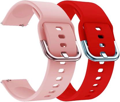 AOnes Pack of 2 Silicone 20mm Watch Strap with Metal Buckle for Bingo F6s Smart Watch Strap