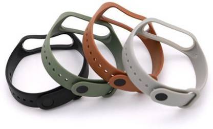 TECHWIND Silicon Mi band 3 & Mi band 4 watch strap combo Mi band 3/4 Watch Strap Combo Smart Band Strap
