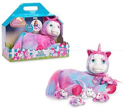 Just Play Unicorn Surprise Plush, Lola, Stuffed Animal, Unicorn  - 12 inch