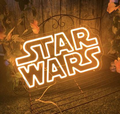 THE PARTY PLANET Star Wars LED Neon Signs Light for Room Decoration Night Lamp