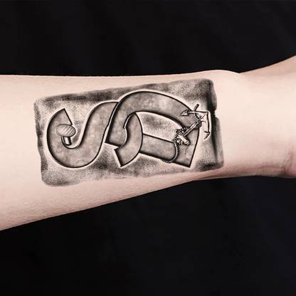 Ordershock Name Tattoo S D Alphabet Design Temporary Tattoo