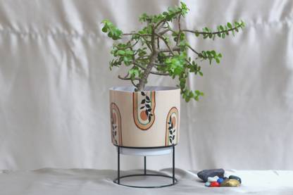 Mavira Mavira Indoor Planter and Stand Set Iron Vase