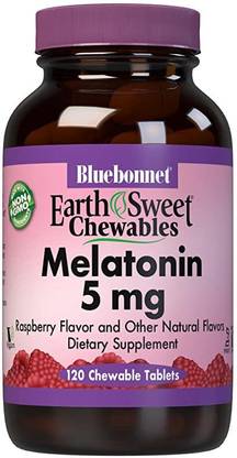 Bluebonnet Melatonin 5MG 120 Chew-able Tablet