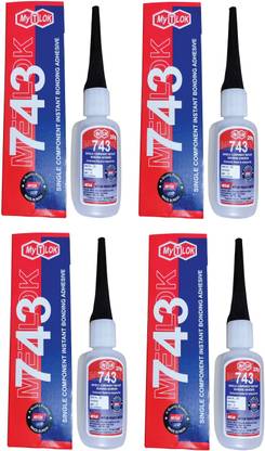 Metlok Super Bond 743 Fast Strongest Bonding Adhesive | Pack of 4 x 20 g Adhesive