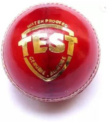 DeepSports Test Red Cricket Leather Ball