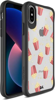 DailyObjects Popcorn Icon Black Hybrid Clear Back Cover for Apple iPhone XS Max