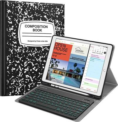 fintie Keyboard Case for iPad Pro 12.9" 2017/2015 2nd/1st, 7 Color Backlit Magnetically Detachable Wireless Keyboard