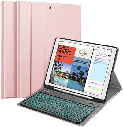 fintie Keyboard Case for iPad Pro 12"2017/2015 2nd/1st, 7 Color Backlit Detachable Wireless Bluetooth Keyboard