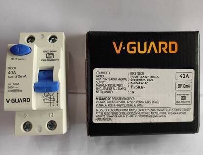 VGAURD Rccb 40a dp 30ma Rccb 40a dp 30ma MCB