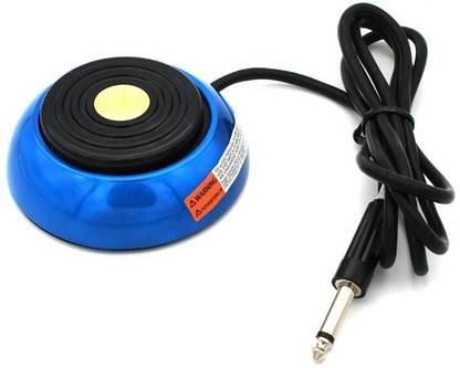Tattoo Empire Heavy Duty Round Stainless Steel Tattoo Foot Pedal/Footswitch Universal RCA Plug Foot Switch Knobs