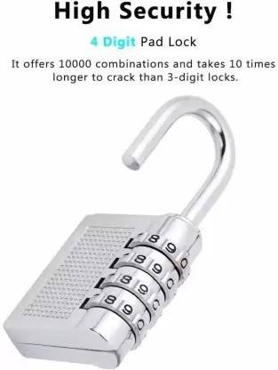 adorrobella Combination 4 Digit Number Travel Combination Lock