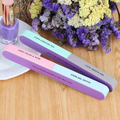BM RETAIL Nail Buffer Nail Sponge File Manicure Pedicure Sanding Surface 7 Double-sided