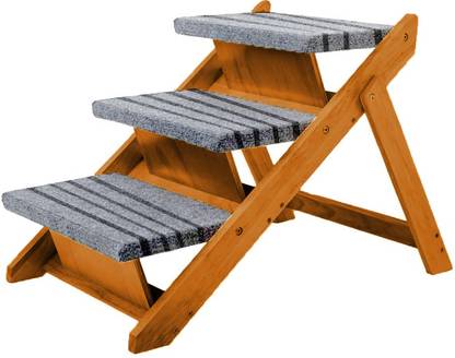 Emily Pets Wood Folding Pet Stairs and Ramp for Dog and Cat (80CM) Pet Stair Ramp