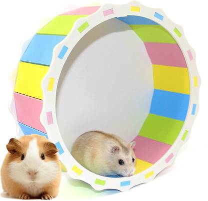 24x7eMall Hamster Wheel Toy, Silent, Wooden Hamster Running Wheel Wooden Training Aid For Hamster
