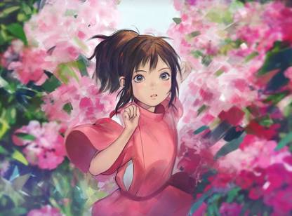 Ogino Chihiro Spirited Away Anime Movie Hd Matte Finish Poster Paper Print