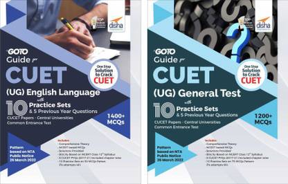 क्रैक गो टू गाइड फॉर CUET (UG) इंग्लिश लैंग्वेज एंड जनरल टेस्ट विथ 10 प्रैक्टिस सेट्स एंड 5 प्रीवियस ईयर क्वेश्चन्स; CUCET - सेंट्रल यूनिवर्सिटीज़ कॉमन एंट्रेंस टेस्ट (सेट ऑफ 2 बुक्स)