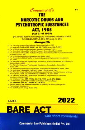 Narcotic Drugs And Psychotropic Substances Act 1985 (Bare Act : English)