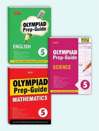 Olympiad Prep-Guide Class 5, IMO-NSO-IEO Chapterwise Previous Year Question Paper For 2022-23 Exam, Set Of 3 Books (Mathematics, Science, English)