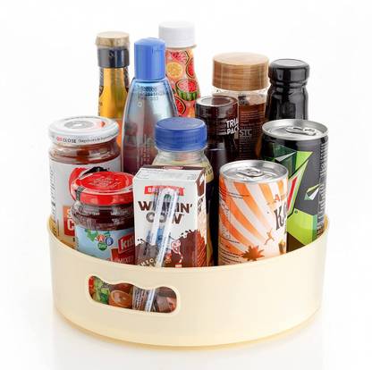 COZORIN Cutlery Kitchen Rack Plastic 360° Rotating Kitchen Organizer Tray Multi-Purpose Kitchen Storage Tray