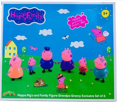 Patly Gift for Kids - Baby Pig, George, Daddy, Mommy, Granny, Grandpa  - 35 cm
