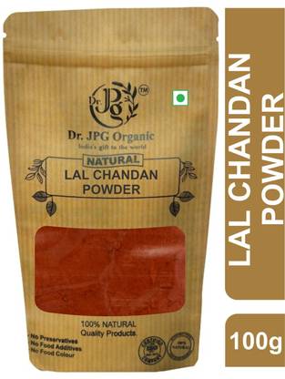 Dr. JPG Organic Natural Lal Chandan Powder/Red Sandalwood-FSSAI Certified.