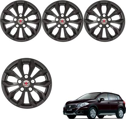 CuboDePlato Wc_visnBlk_15In_S_Cross Wheel Cover For Maruti S-Cross