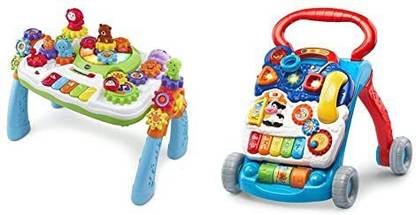 VTECH Zooz 2-in-1 Jungle Friends Gear Park, Multicolor & Sit-to-Stand Learning Walker