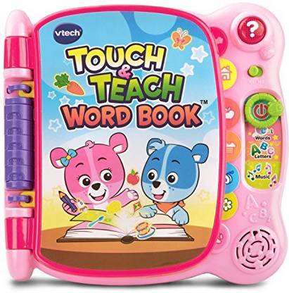 VTECH Touch and Teach Word Book Amazon Exclusive, Pink