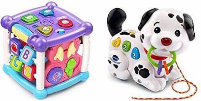 VTECH Busy Learners Activity Cube, Purple & Pull and Sing Puppy